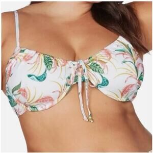 Artesands April Spritz White Degas Bikini Top PLUS US 20+ Cup D/DD MSRP $95 NEW